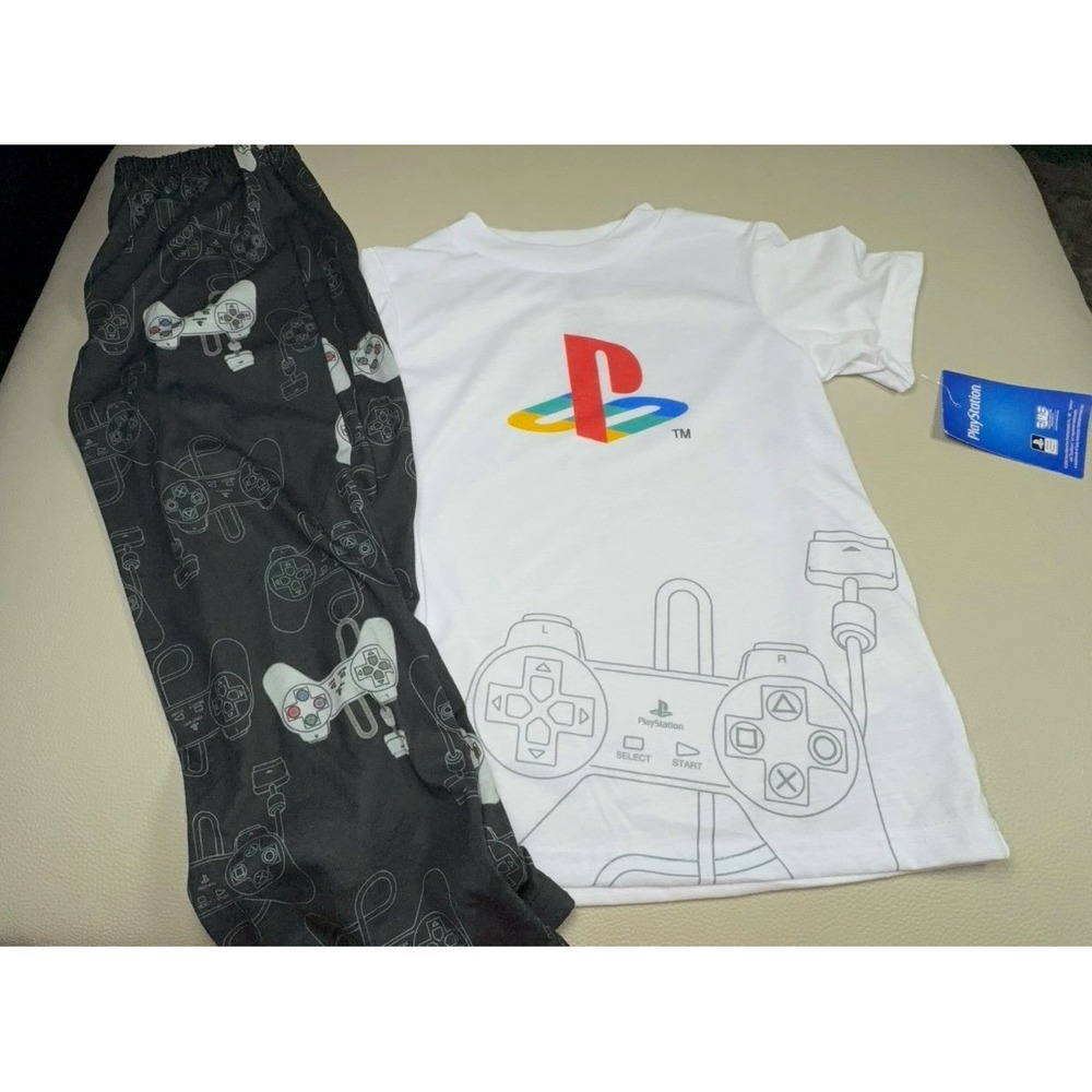 Boys size XS (4/5) PlayStation two-piece gaming pajamas. NWT